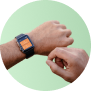 icon of wrists with a watch